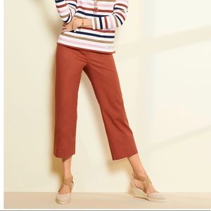 Talbots Wide Leg Crop Chino